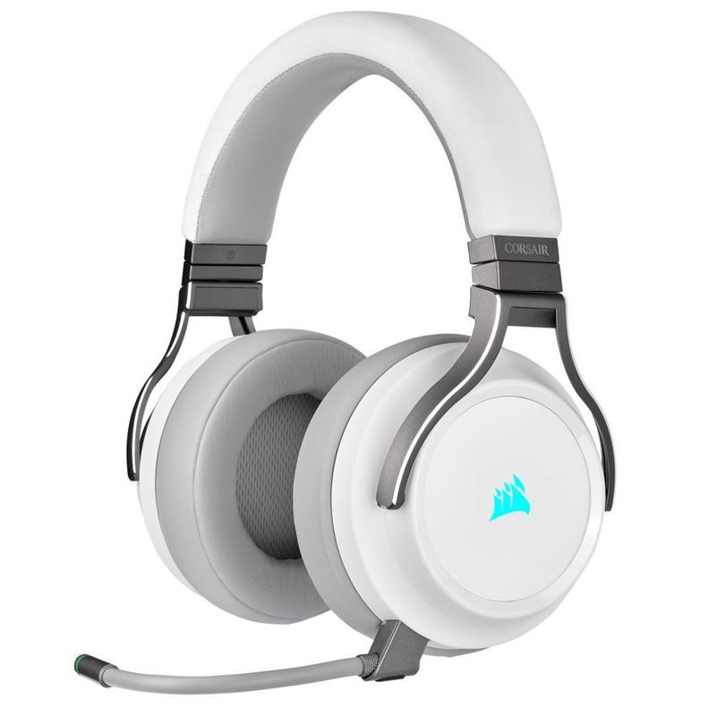Imagem do produto Headset Gamer Corsair Virtuoso RGB Wireless Branco 7.1 Drivers 50mm, CA-9011186-NA em Magazine Luiza